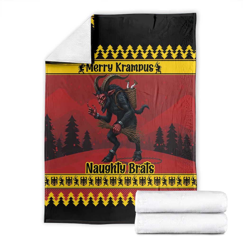 Merry Krampus Germany Blanket Frohe Weihnachten - Wonder Print Shop