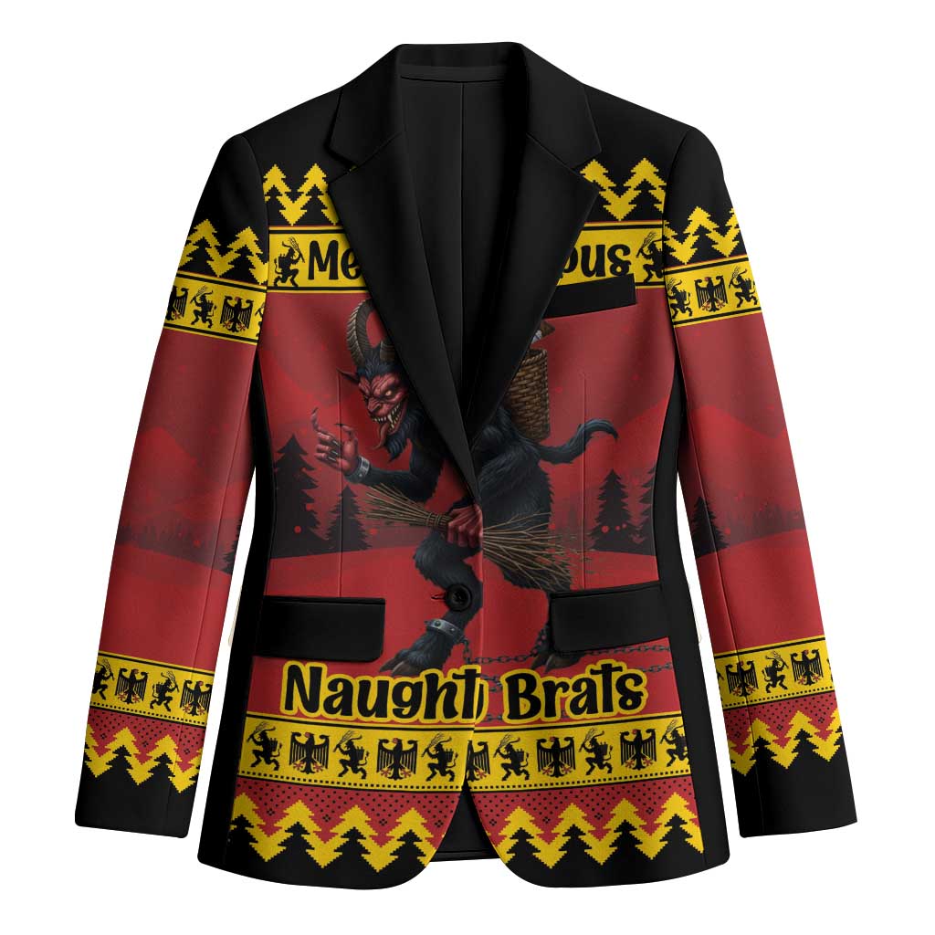 Merry Krampus Germany Blazer Frohe Weihnachten - Wonder Print Shop