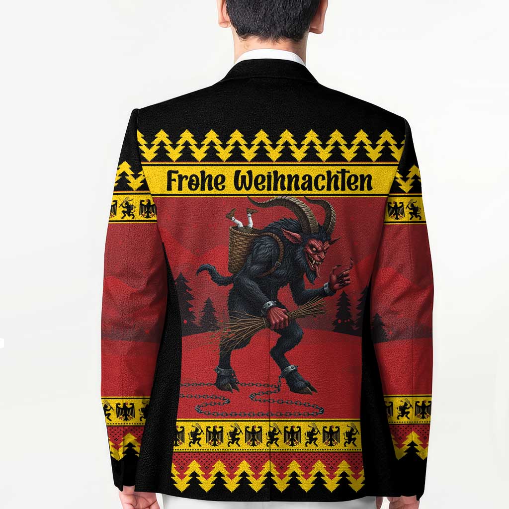 Merry Krampus Germany Blazer Frohe Weihnachten - Wonder Print Shop