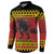 Merry Krampus Germany Button Sweatshirt Frohe Weihnachten - Wonder Print Shop