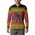 Merry Krampus Germany Button Sweatshirt Frohe Weihnachten - Wonder Print Shop