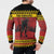 Merry Krampus Germany Button Sweatshirt Frohe Weihnachten - Wonder Print Shop