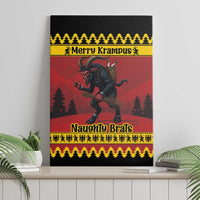 Merry Krampus Germany Canvas Wall Art Frohe Weihnachten - Wonder Print Shop