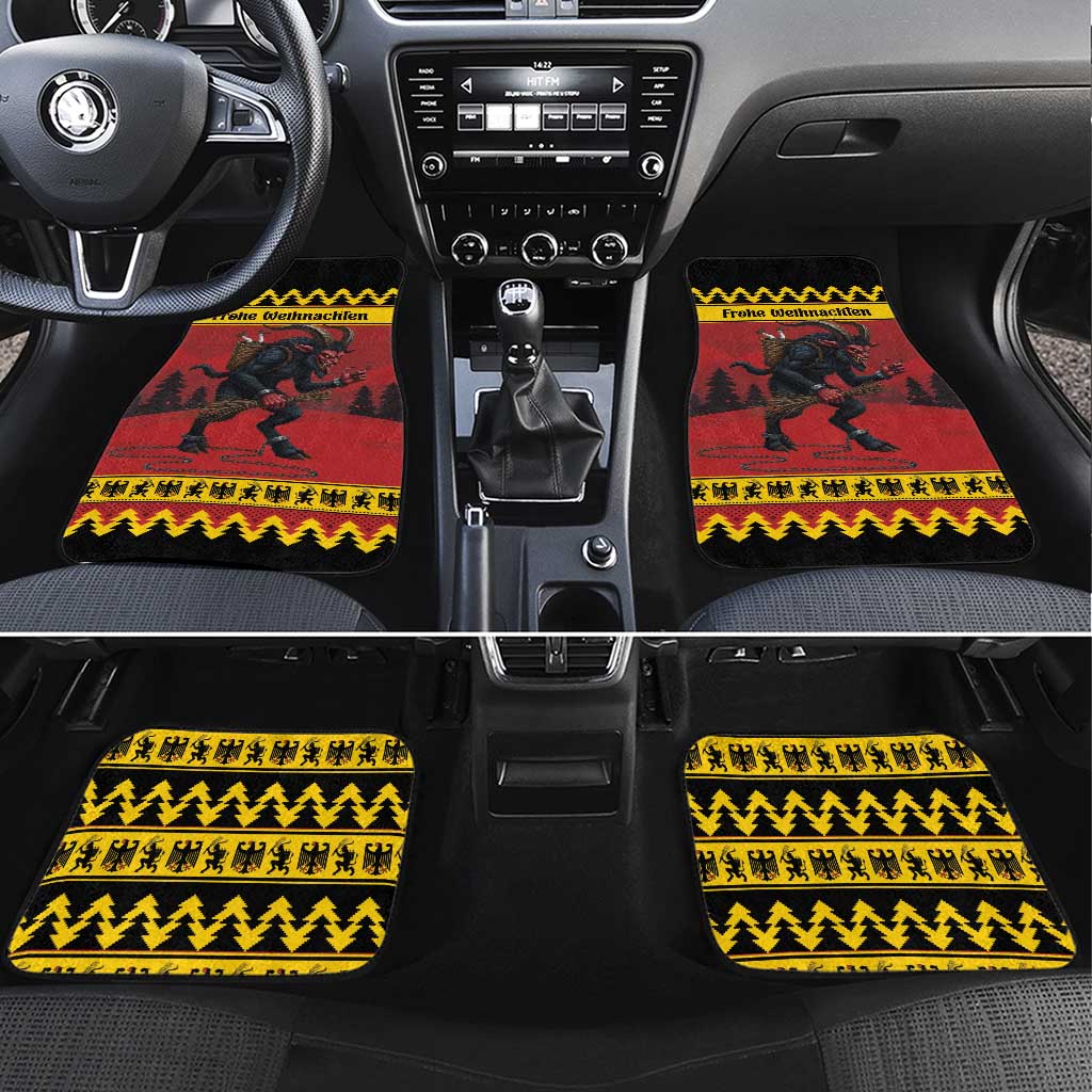 Merry Krampus Germany Car Mats Frohe Weihnachten - Wonder Print Shop