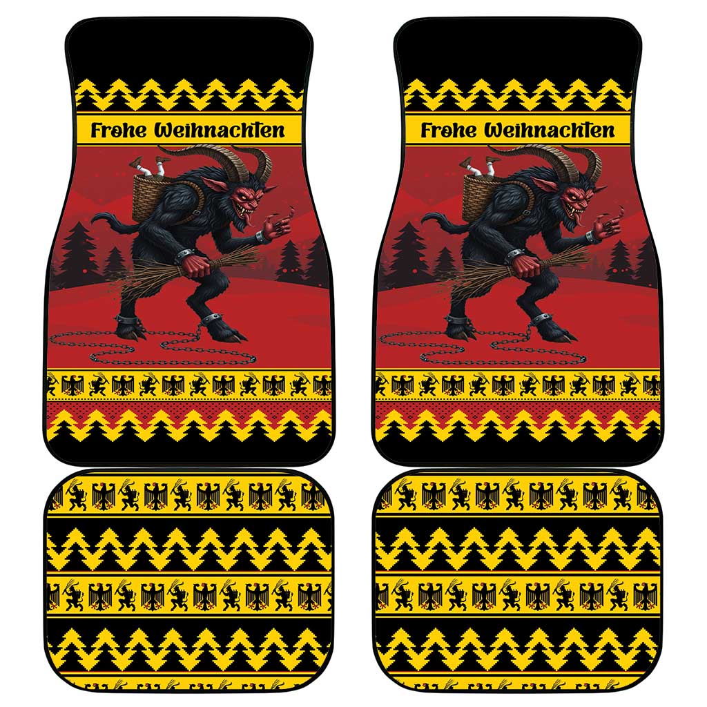 Merry Krampus Germany Car Mats Frohe Weihnachten - Wonder Print Shop