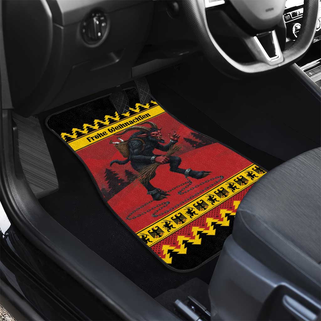 Merry Krampus Germany Car Mats Frohe Weihnachten - Wonder Print Shop