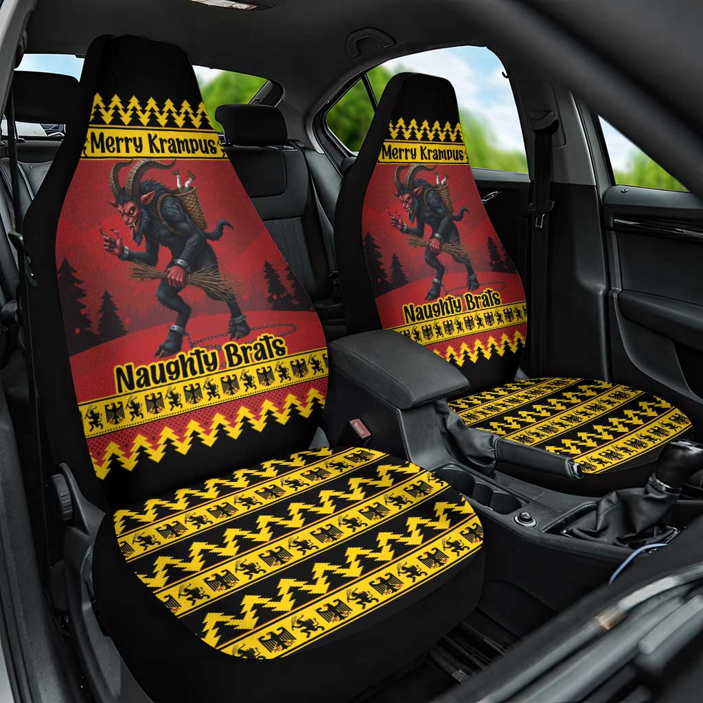 Merry Krampus Germany Car Seat Cover Frohe Weihnachten - Wonder Print Shop
