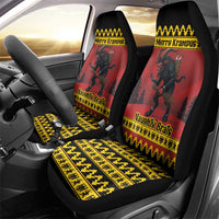Merry Krampus Germany Car Seat Cover Frohe Weihnachten - Wonder Print Shop