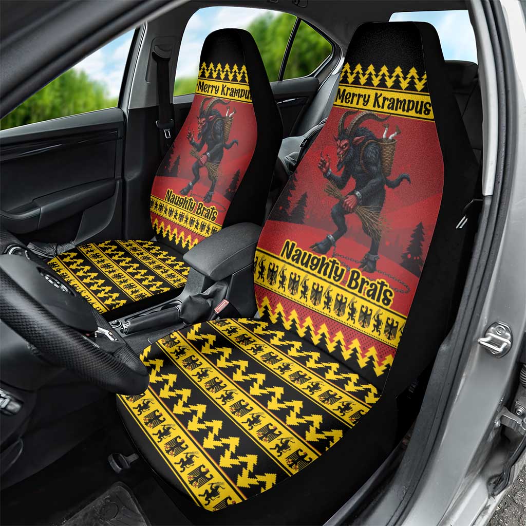 Merry Krampus Germany Car Seat Cover Frohe Weihnachten - Wonder Print Shop