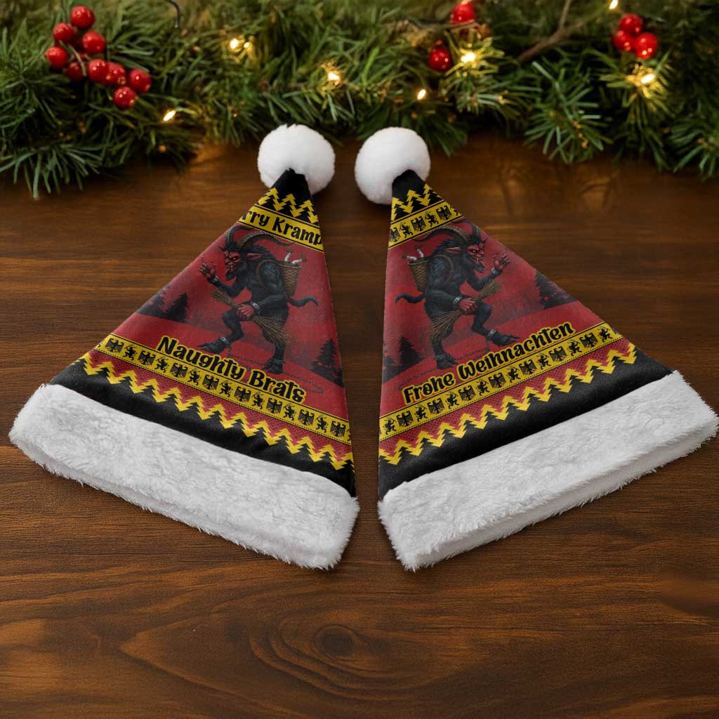 Merry Krampus Germany Christmas Santa Hat Frohe Weihnachten - Wonder Print Shop
