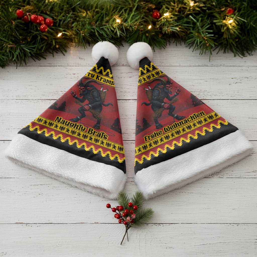 Merry Krampus Germany Christmas Santa Hat Frohe Weihnachten - Wonder Print Shop
