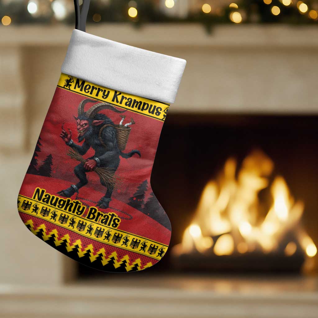 Merry Krampus Germany Christmas Stocking Frohe Weihnachten - Wonder Print Shop
