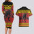 Merry Krampus Germany Couples Matching Long Sleeve Bodycon Dress and Hawaiian Shirt Frohe Weihnachten - Wonder Print Shop