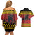 Merry Krampus Germany Couples Matching Off Shoulder Short Dress and Hawaiian Shirt Frohe Weihnachten - Wonder Print Shop