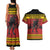 Merry Krampus Germany Couples Matching Tank Maxi Dress and Hawaiian Shirt Frohe Weihnachten - Wonder Print Shop