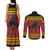 Merry Krampus Germany Couples Matching Tank Maxi Dress and Long Sleeve Button Shirt Frohe Weihnachten - Wonder Print Shop
