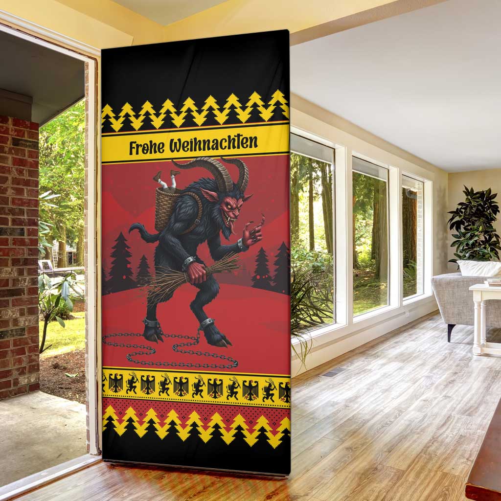 Merry Krampus Germany Door Cover Frohe Weihnachten - Wonder Print Shop