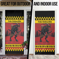Merry Krampus Germany Door Cover Frohe Weihnachten - Wonder Print Shop