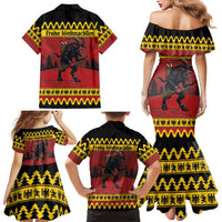 Merry Krampus Germany Family Matching Mermaid Dress and Hawaiian Shirt Frohe Weihnachten - Wonder Print Shop