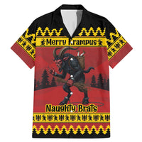Merry Krampus Germany Family Matching Mermaid Dress and Hawaiian Shirt Frohe Weihnachten - Wonder Print Shop