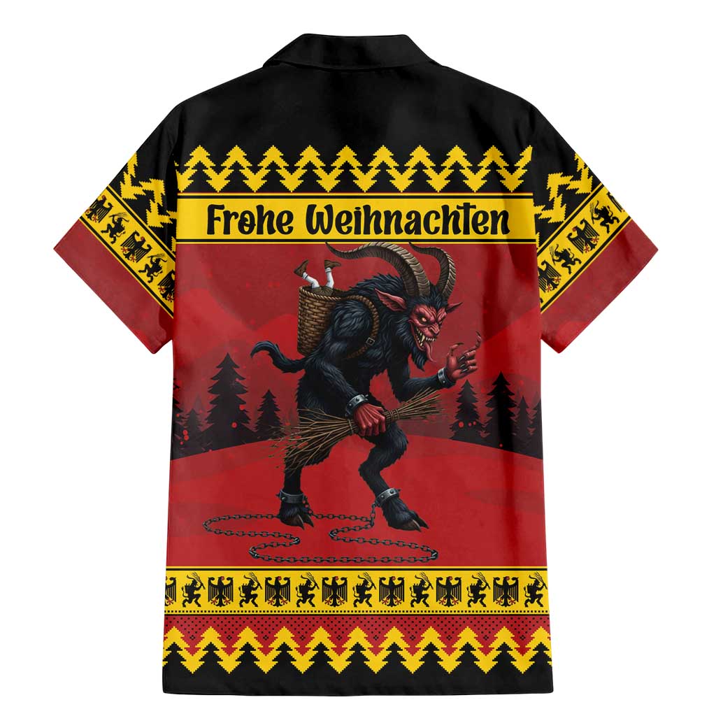 Merry Krampus Germany Family Matching Mermaid Dress and Hawaiian Shirt Frohe Weihnachten - Wonder Print Shop