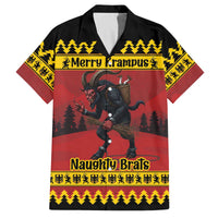 Merry Krampus Germany Family Matching Off The Shoulder Long Sleeve Dress and Hawaiian Shirt Frohe Weihnachten - Wonder Print Shop