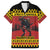Merry Krampus Germany Family Matching Off The Shoulder Long Sleeve Dress and Hawaiian Shirt Frohe Weihnachten - Wonder Print Shop