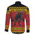 Merry Krampus Germany Family Matching Off The Shoulder Long Sleeve Dress and Hawaiian Shirt Frohe Weihnachten - Wonder Print Shop
