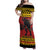 Merry Krampus Germany Family Matching Off Shoulder Maxi Dress and Hawaiian Shirt Frohe Weihnachten - Wonder Print Shop
