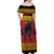Merry Krampus Germany Family Matching Off Shoulder Maxi Dress and Hawaiian Shirt Frohe Weihnachten - Wonder Print Shop