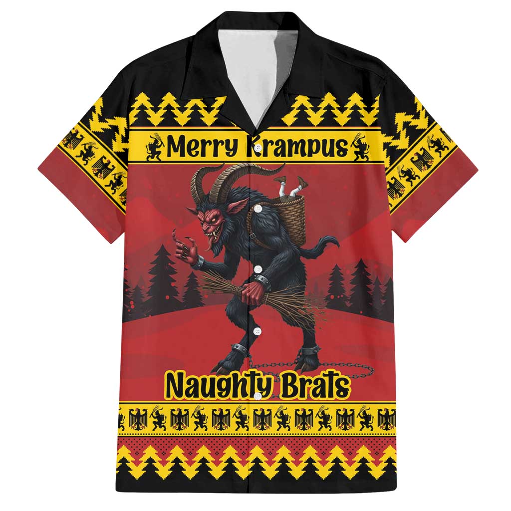 Merry Krampus Germany Family Matching Puletasi and Hawaiian Shirt Frohe Weihnachten - Wonder Print Shop