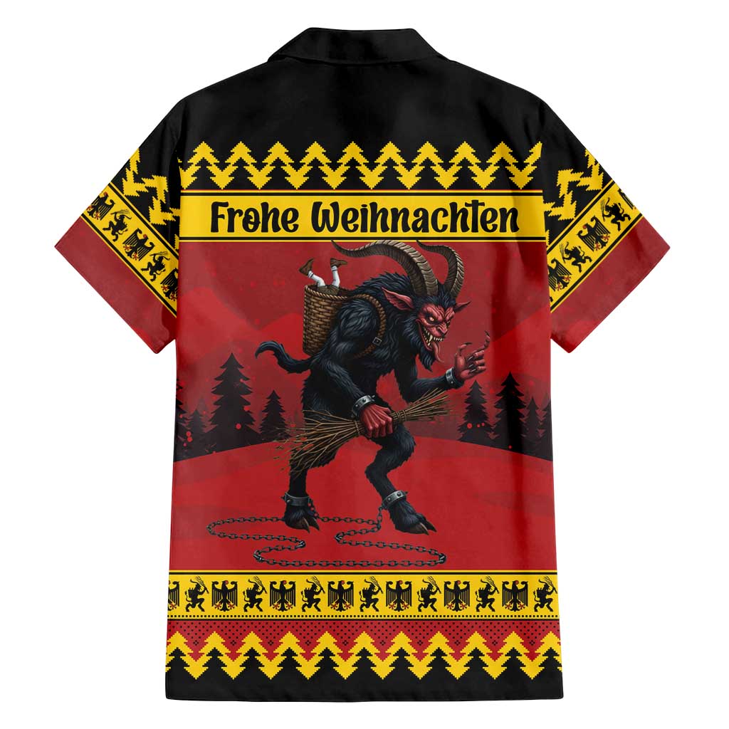 Merry Krampus Germany Family Matching Puletasi and Hawaiian Shirt Frohe Weihnachten - Wonder Print Shop