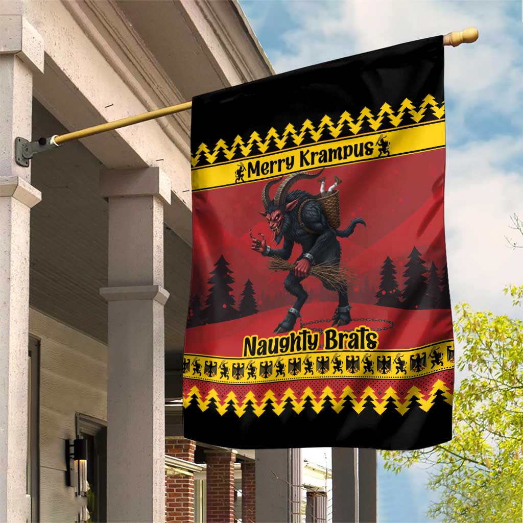 Merry Krampus Germany Garden Flag Frohe Weihnachten - Wonder Print Shop