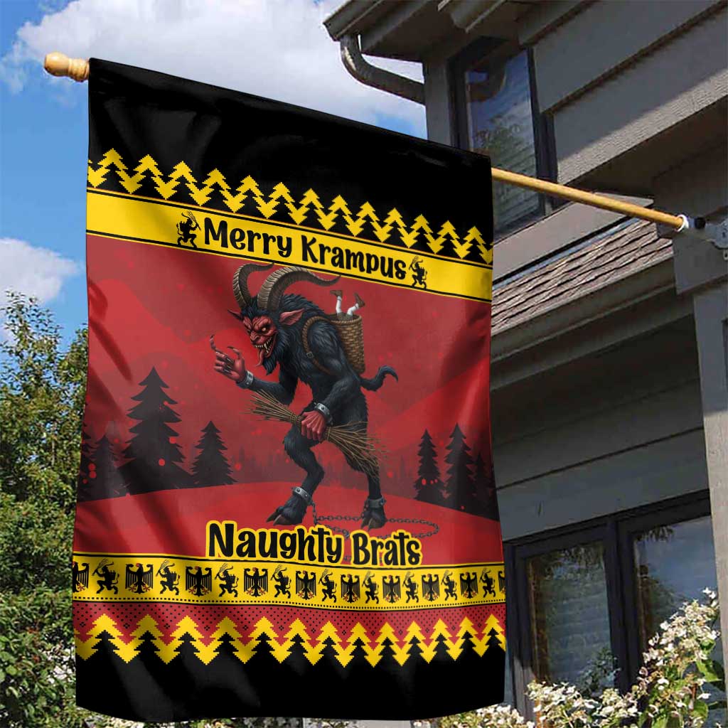 Merry Krampus Germany Garden Flag Frohe Weihnachten - Wonder Print Shop