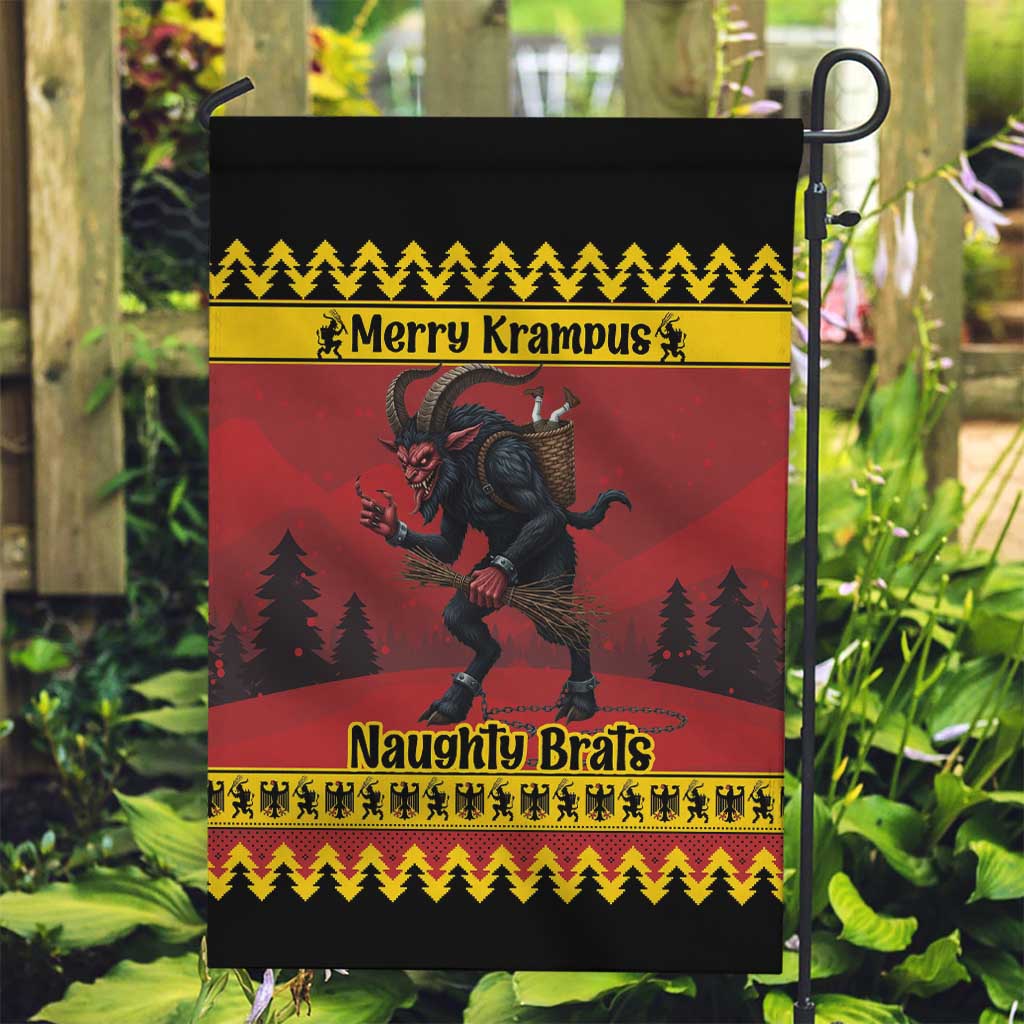 Merry Krampus Germany Garden Flag Frohe Weihnachten - Wonder Print Shop