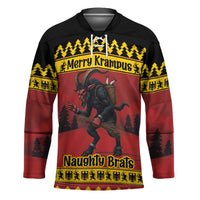 Merry Krampus Germany Hockey Jersey Frohe Weihnachten - Wonder Print Shop