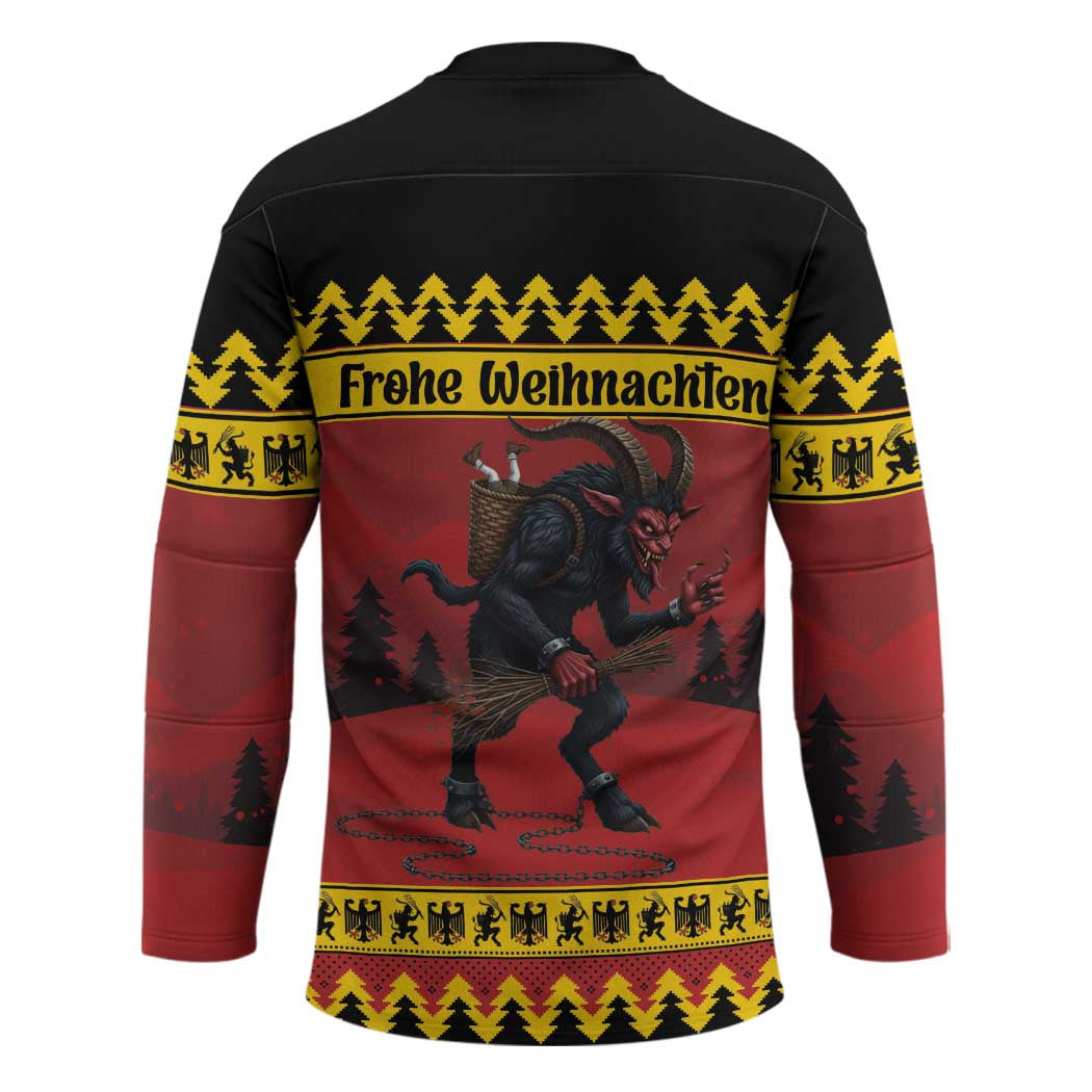 Merry Krampus Germany Hockey Jersey Frohe Weihnachten - Wonder Print Shop
