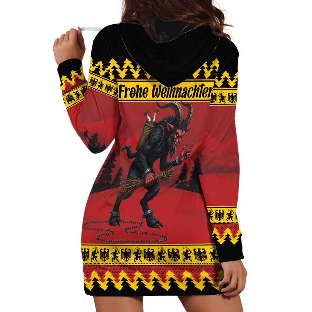 Merry Krampus Germany Hoodie Dress Frohe Weihnachten - Wonder Print Shop
