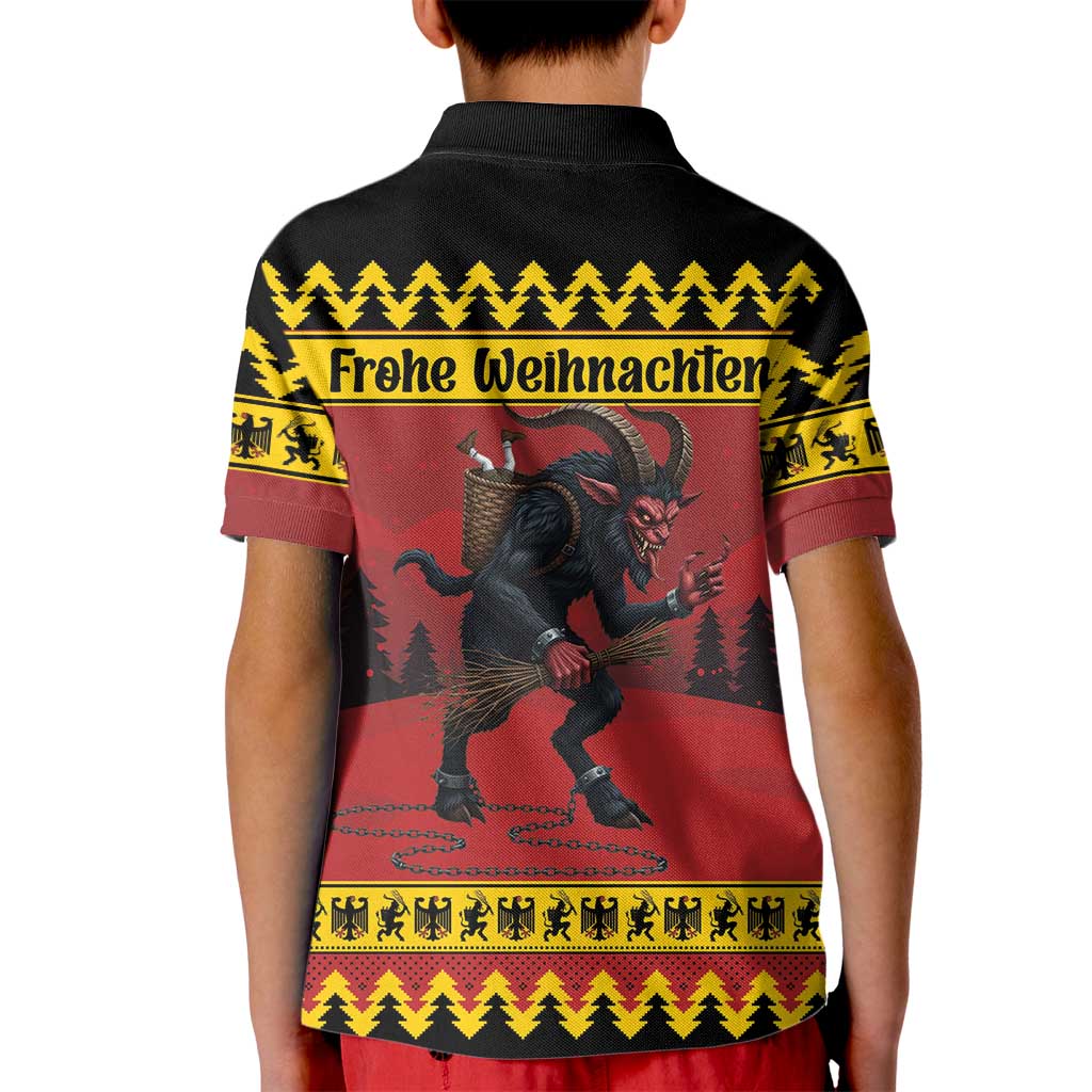 Merry Krampus Germany Kid Polo Shirt Frohe Weihnachten - Wonder Print Shop