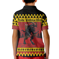 Merry Krampus Germany Kid Polo Shirt Frohe Weihnachten - Wonder Print Shop