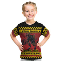 Merry Krampus Germany Kid T Shirt Frohe Weihnachten - Wonder Print Shop