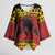 Merry Krampus Germany Kimono Sleeve Blouse Frohe Weihnachten - Wonder Print Shop