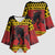 Merry Krampus Germany Kimono Sleeve Blouse Frohe Weihnachten - Wonder Print Shop