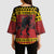 Merry Krampus Germany Kimono Sleeve Blouse Frohe Weihnachten - Wonder Print Shop