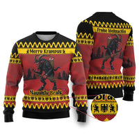 Merry Krampus Germany Ugly Christmas Sweater Frohe Weihnachten - Wonder Print Shop