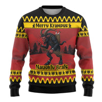 Merry Krampus Germany Ugly Christmas Sweater Frohe Weihnachten - Wonder Print Shop