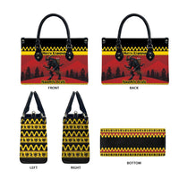 Merry Krampus Germany Leather Bag Frohe Weihnachten - Wonder Print Shop