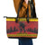 Merry Krampus Germany Leather Tote Bag Frohe Weihnachten - Wonder Print Shop