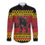 Merry Krampus Germany Long Sleeve Button Shirt Frohe Weihnachten - Wonder Print Shop