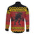 Merry Krampus Germany Long Sleeve Button Shirt Frohe Weihnachten - Wonder Print Shop